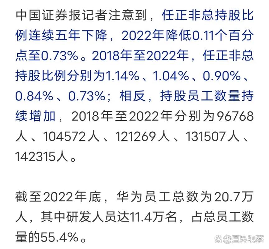 华为前十股东排名