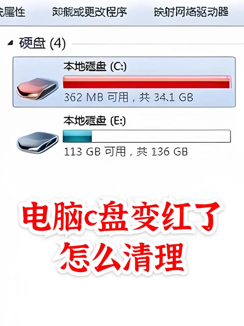 华为电脑c盘太满了,如何清理