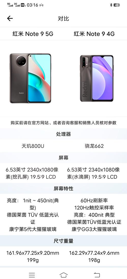 红米note9参数详细参数表