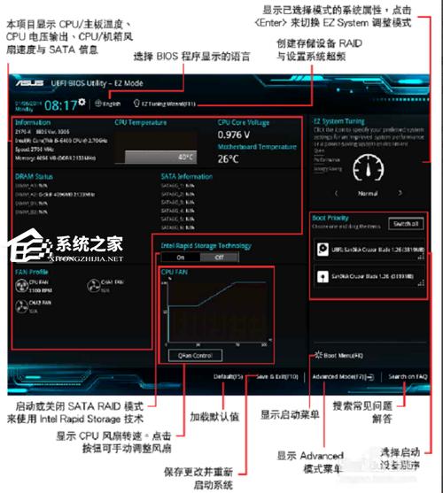 华硕碉堡M5台式机装win7系统及bios设置教程(完美支持win7)